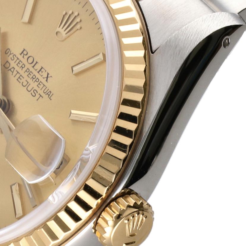 ROLEX ロレックス 腕時計 1989年頃製造 オーバーホール済 新品仕上済 K18YG コンビ ステンレス メンズ/デイトジャスト・シャンパン/SS×YG/L番/16233//L45**********/ABランク/78