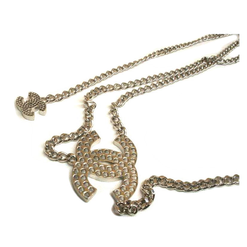 CHANEL シャネル/ココマークチェーンベルトシルバーカラー//03P/ABランク/92