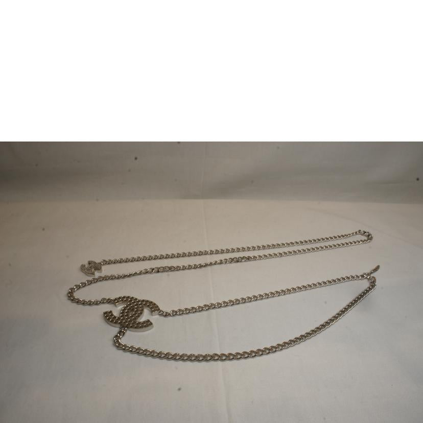 CHANEL シャネル/ココマークチェーンベルトシルバーカラー//03P/ABランク/92