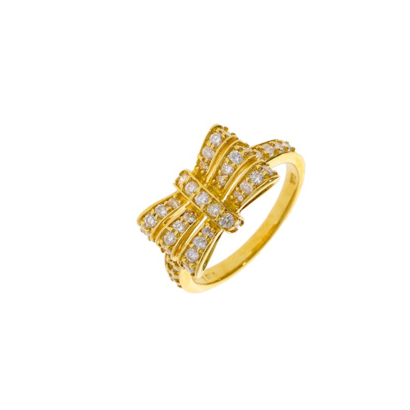 K18/K18ダイヤリング 0.61ct/#9.5/4.3//0.61/Aランク/75