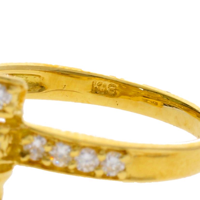 K18/K18ダイヤリング 0.61ct/#9.5/4.3//0.61/Aランク/75