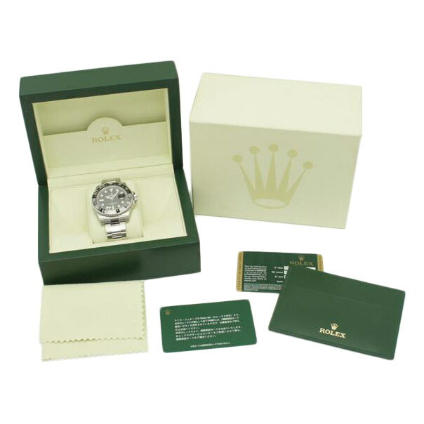 ROLEX ロレックス 腕時計 ランダムシリアル 2014年ギャラ ステンレス 黒 メンズ 自動巻き/GMTマスターII/ブラックベゼル/ランダム番/116710LN//520*****/SAランク/75