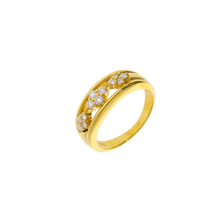 K18/K18ダイヤリング0.32ct/#12/5.4//0.32/Aランク/75