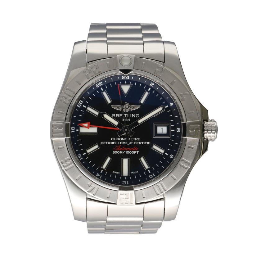 BREITLING ブライトリング/アベンジャーⅡGMT・ブラック/自動巻き/A32390//287****/Aランク/75