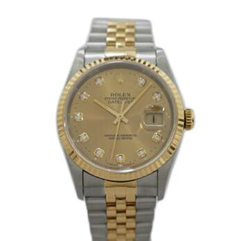 ROLEX ロレックス/デイトジャスト・SS×YG/10P新ダイヤ/W番/16233G//W48**********/Aランク/67