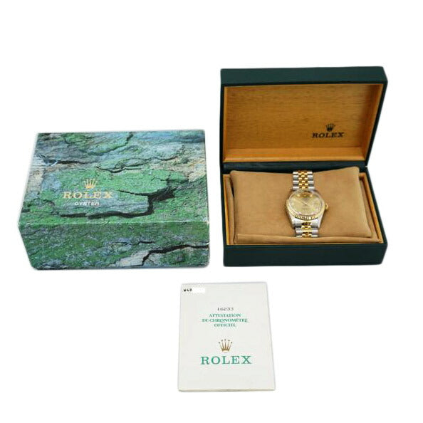 ROLEX ロレックス/デイトジャスト・SS×YG/10P新ダイヤ/W番/16233G//W48**********/Aランク/67