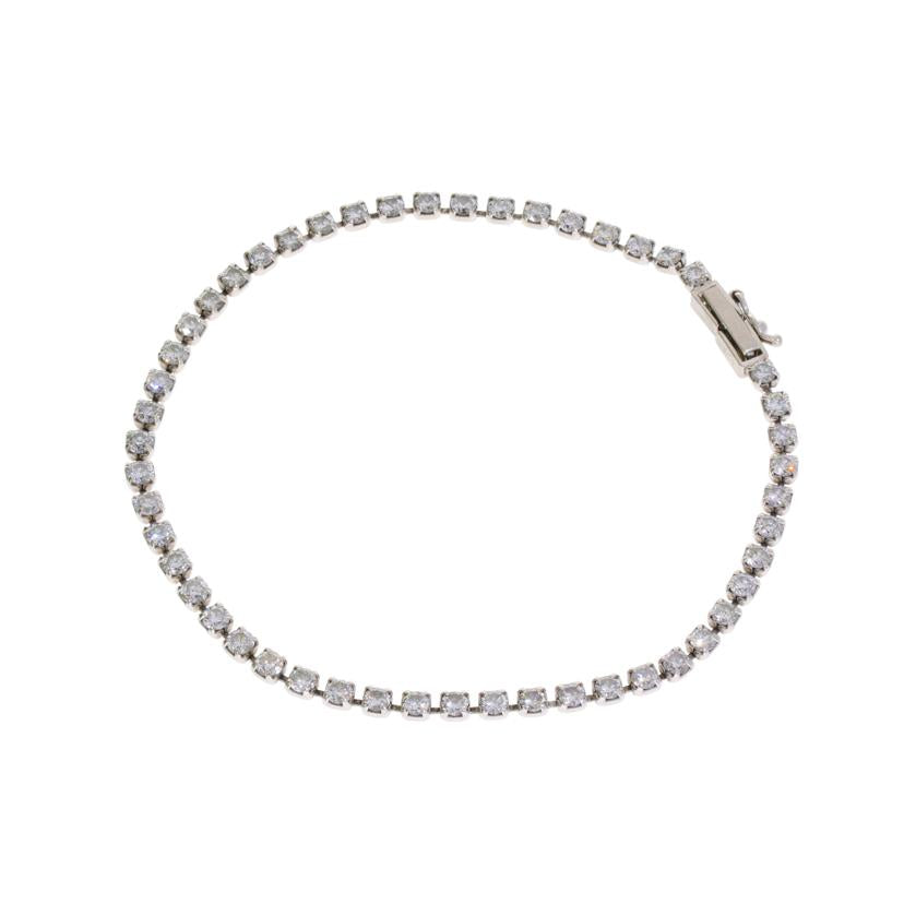 /◎ PT850ダイヤブレスレット3.00ct//Aランク/75