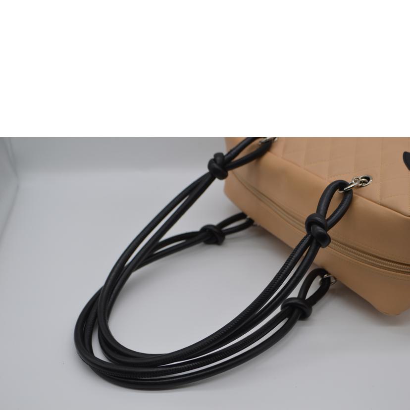 CHANEL シャネル/カンボンラインボーリングレザートート/ブラウン/A25171//950****/ABランク/89