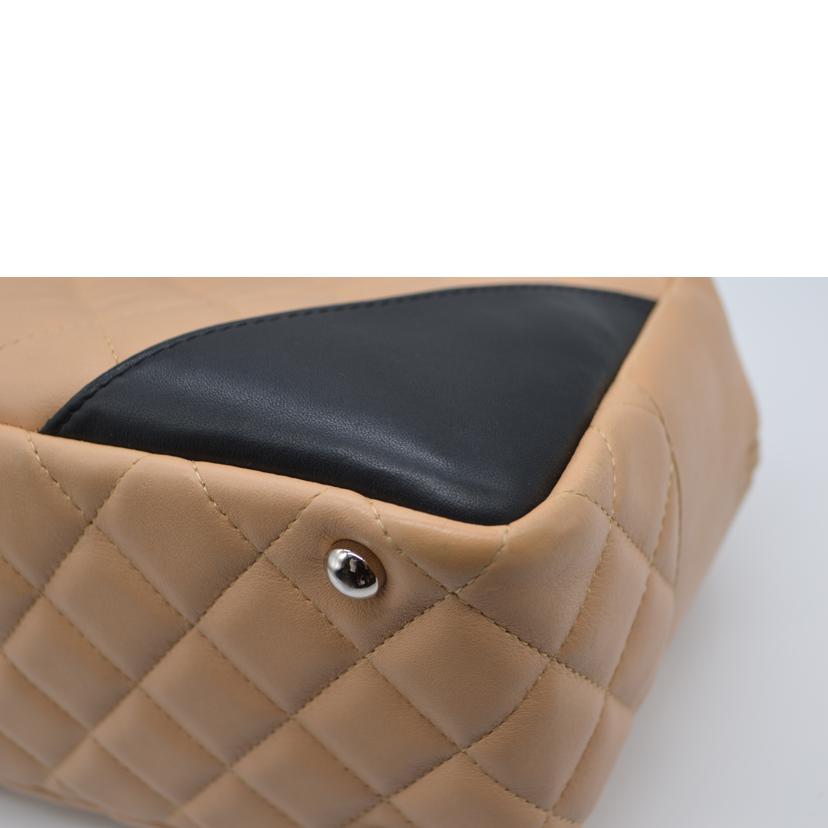 CHANEL シャネル/カンボンラインボーリングレザートート/ブラウン/A25171//950****/ABランク/89