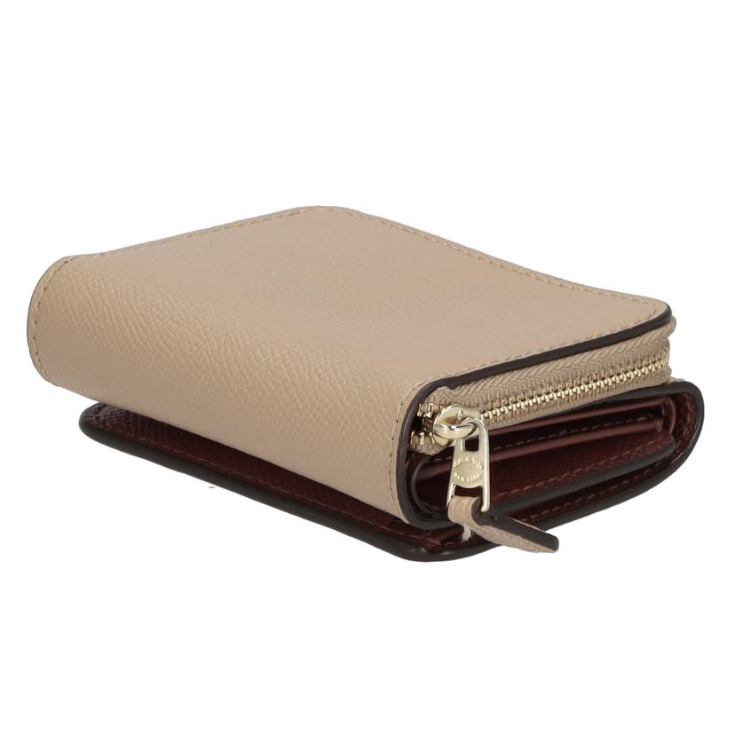 COACH コーチ COACH/レザーコンパクト三つ折り財布/ベージュ/F88208//Aランク/75