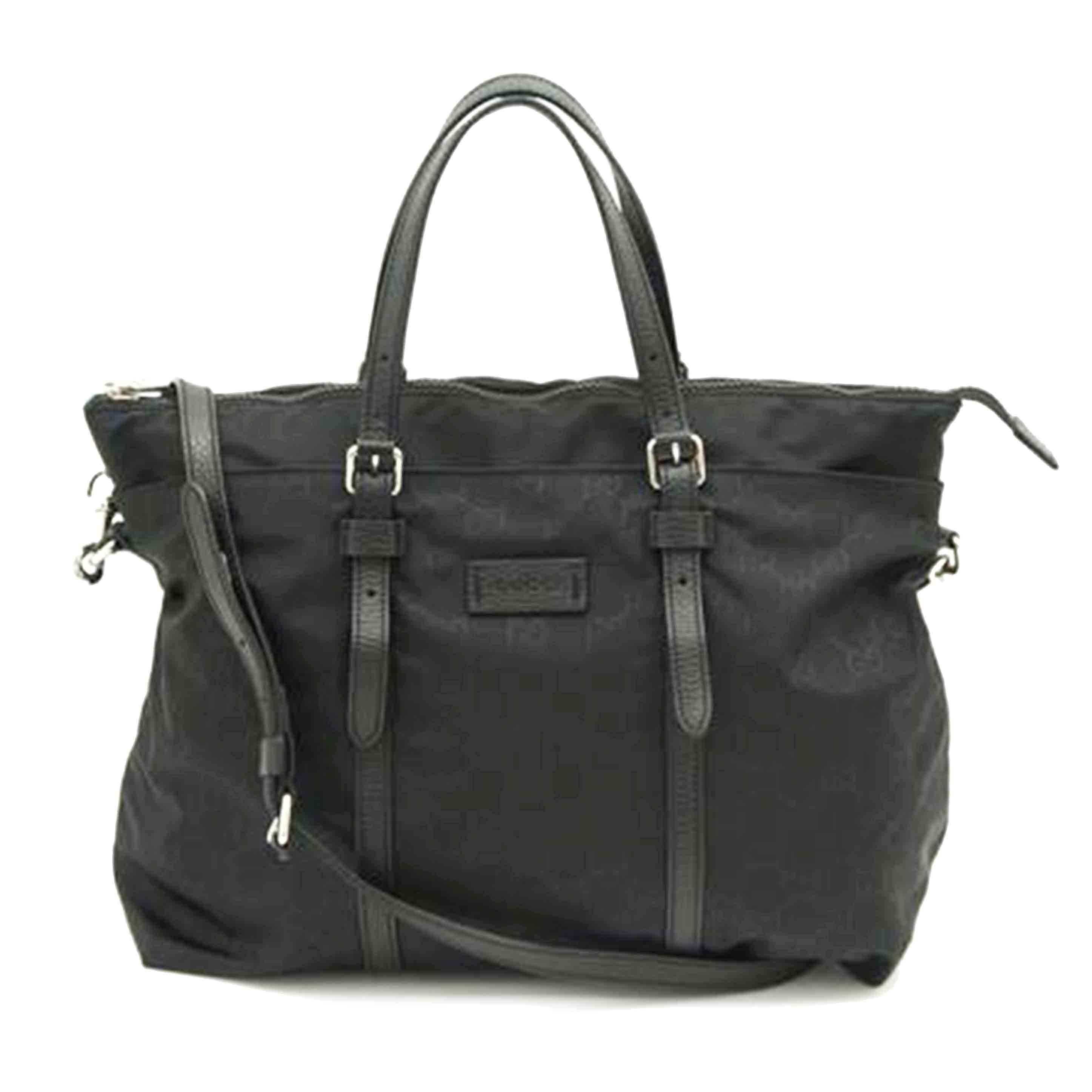 GUCCI グッチ/GGナイロン2WAYトート/ブラック/510332//493***/SAランク/75