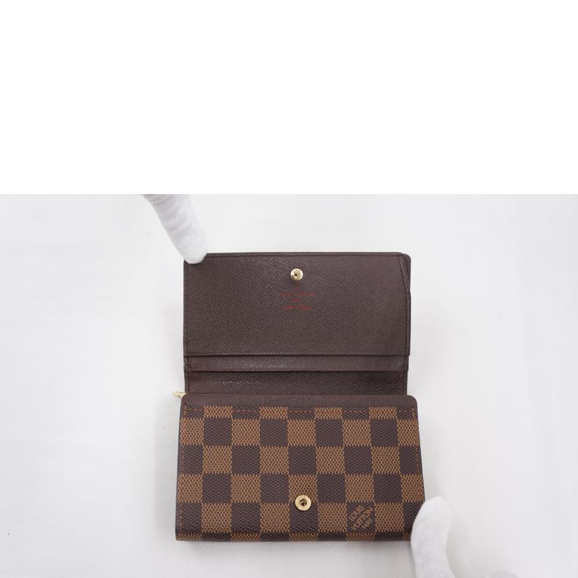 LV ルイヴィトン/ポルトモネビエ・トレゾール/ダミエ/エベヌ/N61736//CA1015/ABランク/67