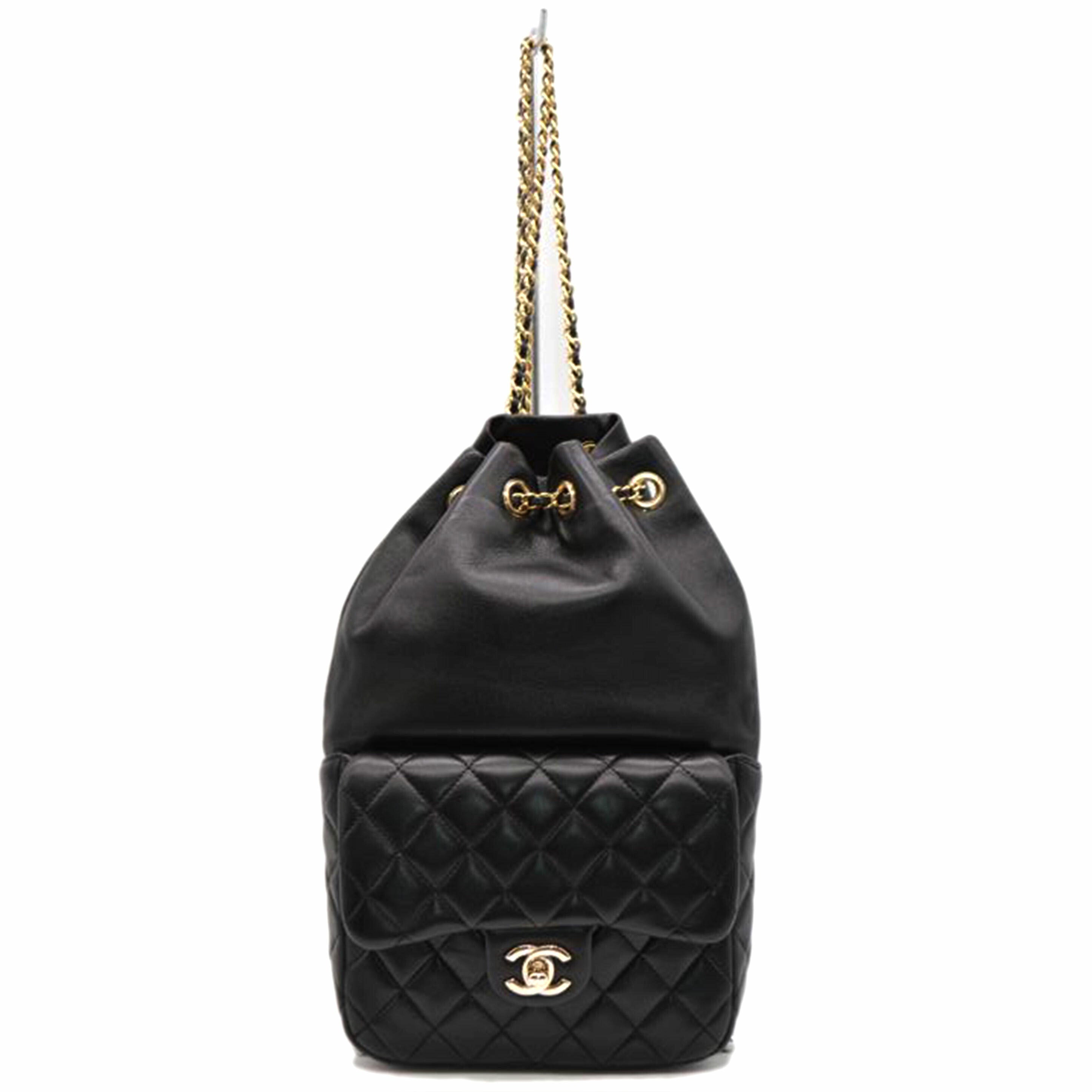 CHANEL シャネル/マトラッセラムスキンツイストロックチェーンバックパック/A94417//21838434/SAランク/89