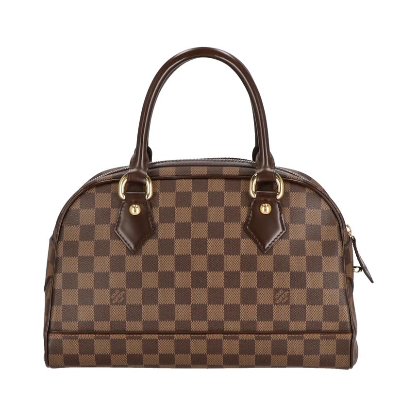 LV ルイヴィトン ルイ・ヴィトン ビトン ダミエ・エベヌ 市松模様 ブラウン 茶 ショルダーバッグ ハンドバッグ トートバッグ ブラウン メンズ レディース 定番 人気 LV 斜め掛け 肩がけ/ドゥオモ/ダミエ/エベヌ/N60008//CA0***/ABランク/75