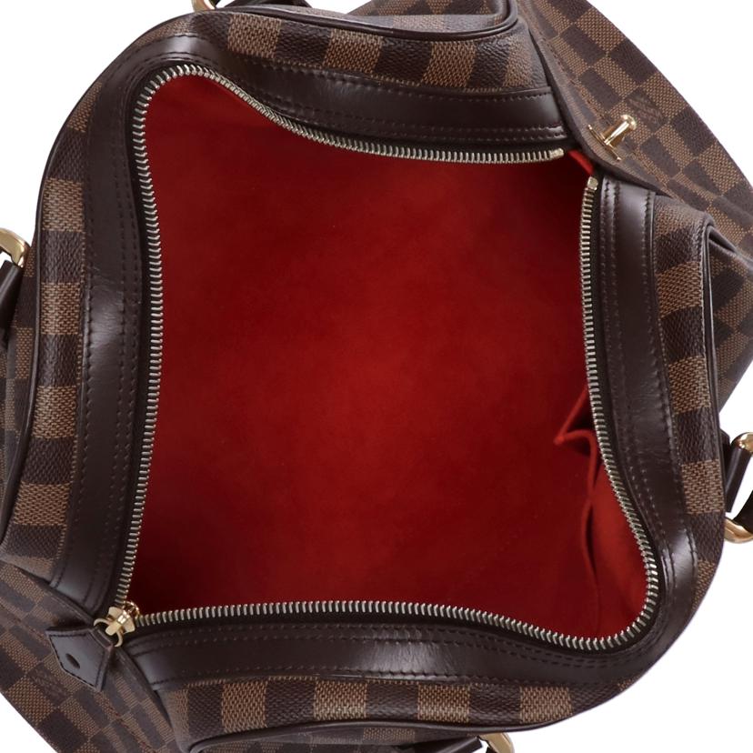 LV ルイヴィトン ルイ・ヴィトン ビトン ダミエ・エベヌ 市松模様 ブラウン 茶 ショルダーバッグ ハンドバッグ トートバッグ ブラウン メンズ レディース 定番 人気 LV 斜め掛け 肩がけ/ドゥオモ/ダミエ/エベヌ/N60008//CA0***/ABランク/75