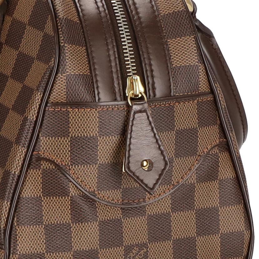 LV ルイヴィトン ルイ・ヴィトン ビトン ダミエ・エベヌ 市松模様 ブラウン 茶 ショルダーバッグ ハンドバッグ トートバッグ ブラウン メンズ レディース 定番 人気 LV 斜め掛け 肩がけ/ドゥオモ/ダミエ/エベヌ/N60008//CA0***/ABランク/75