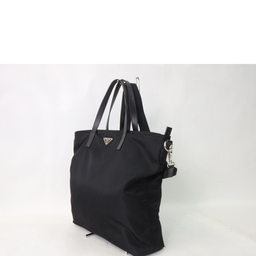 PRADA プラダ/ロゴプレート2wayナイロンハンドバッグ/黒//165***/ABランク/84