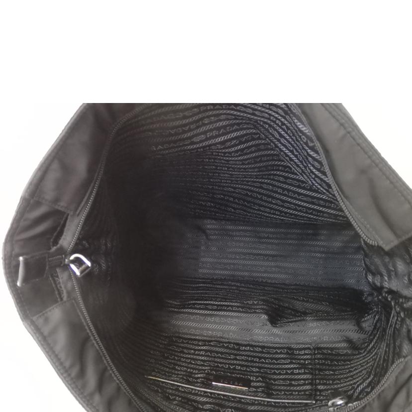 PRADA プラダ/ロゴプレート2wayナイロンハンドバッグ/黒//165***/ABランク/84