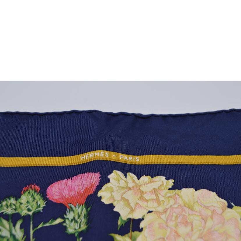 HEMRES エルメス/プチスカーフ・カレ45/REGINA(女王陛下/花束)//ABランク/89