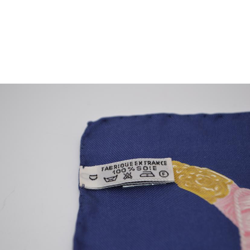 HEMRES エルメス/プチスカーフ・カレ45/REGINA(女王陛下/花束)//ABランク/89