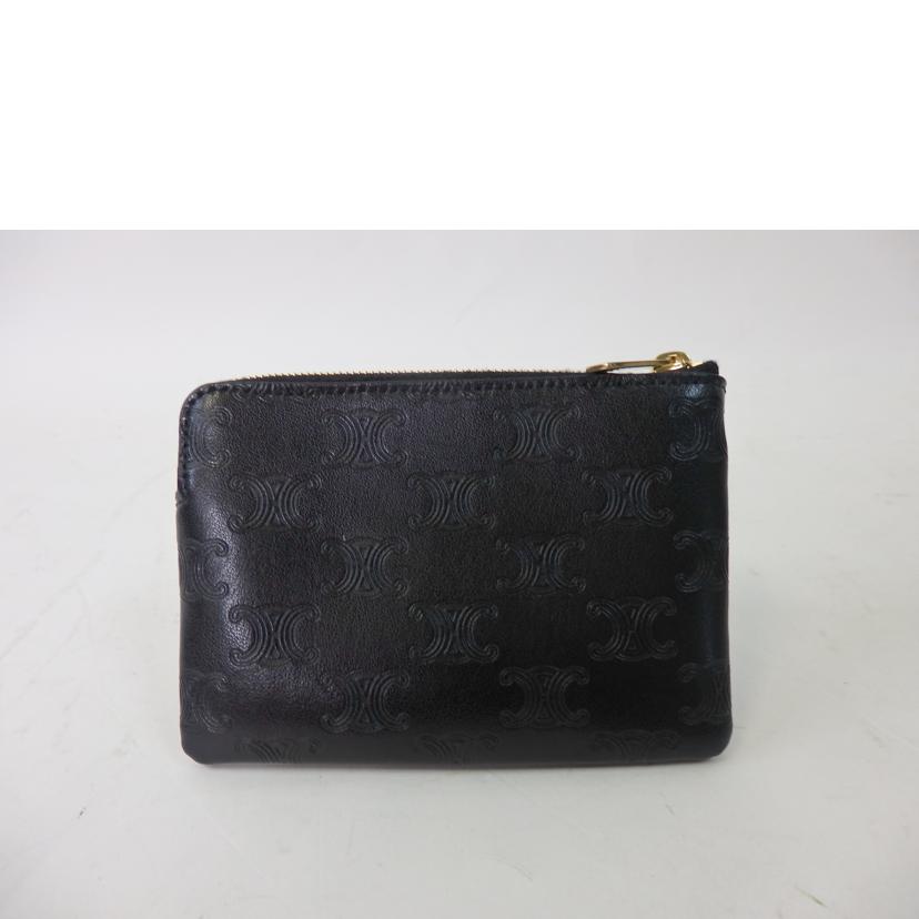 CELINE セリーヌ/マカダム/トリオンフ/コインケース/キーリング付き/10C663BFU.38NO//U-IE-5201/Aランク/84