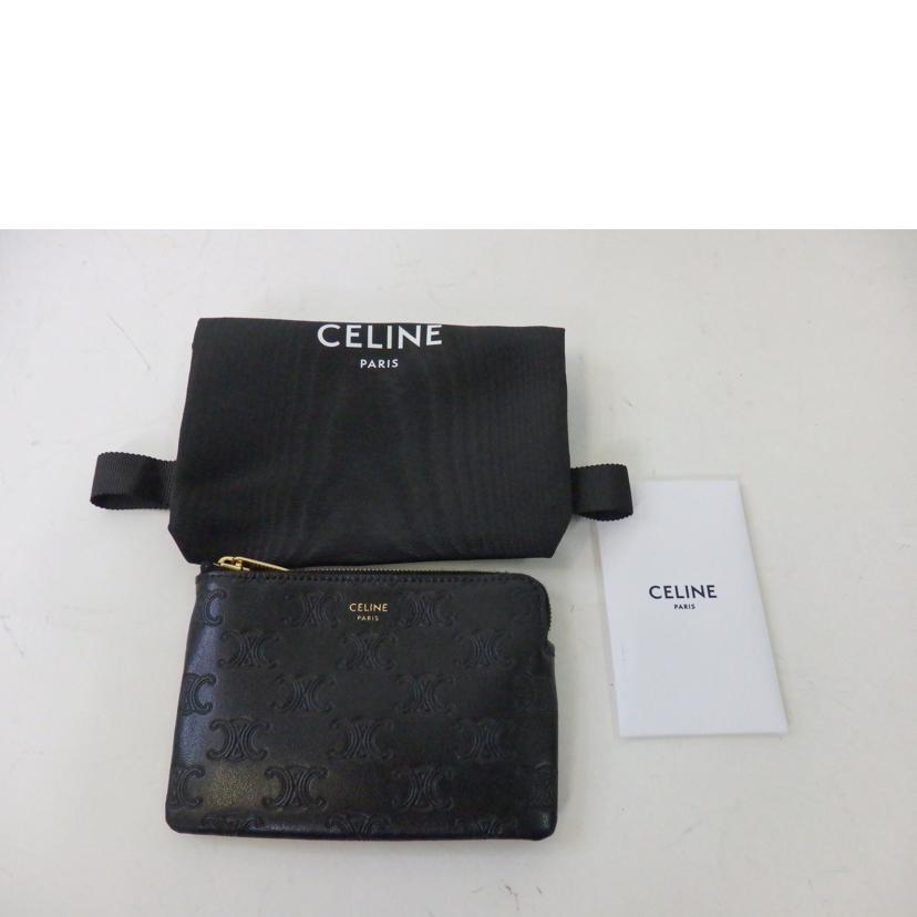 CELINE セリーヌ/マカダム/トリオンフ/コインケース/キーリング付き/10C663BFU.38NO//U-IE-5201/Aランク/84