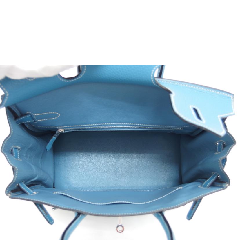 HERMES エルメス ハンドバッグ 2004年頃製造 シルバー金具/バーキン30/トリヨンクレマンス/ブルージーン//□H刻*/ABランク/04