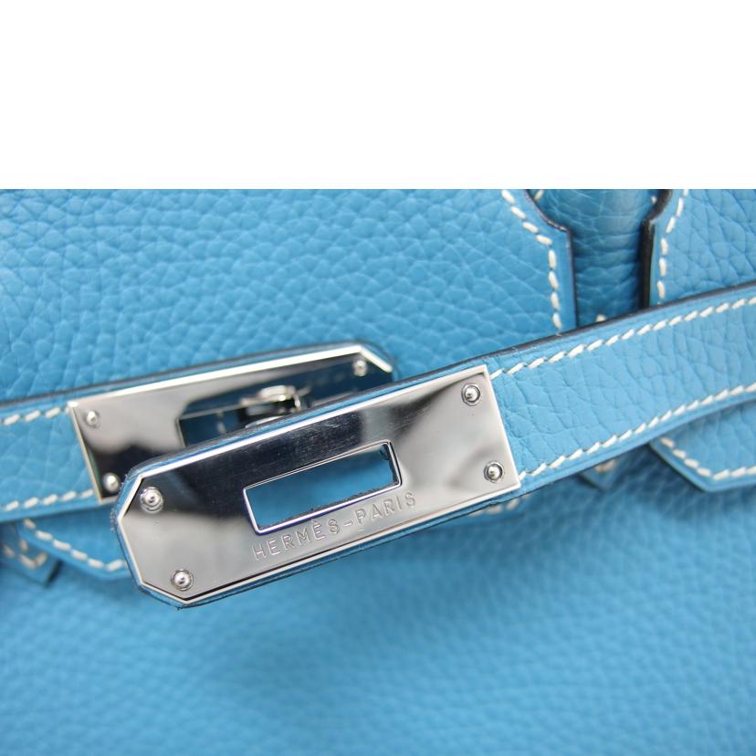HERMES エルメス ハンドバッグ 2004年頃製造 シルバー金具/バーキン30/トリヨンクレマンス/ブルージーン//□H刻*/ABランク/04