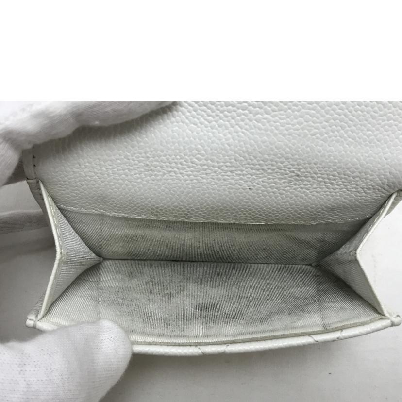 CHANEL シャネル/キャビアスキン スモール フラップウォレット//30831523/Bランク/51