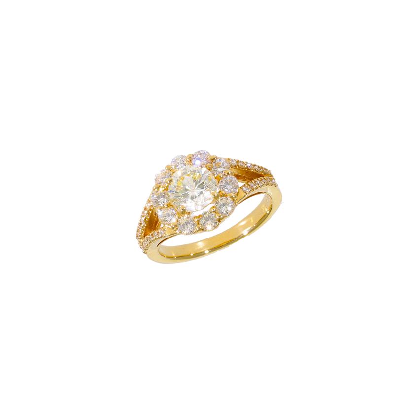 /◎ K18ダイヤリング1.075/0.84ct ソ//Aランク/59
