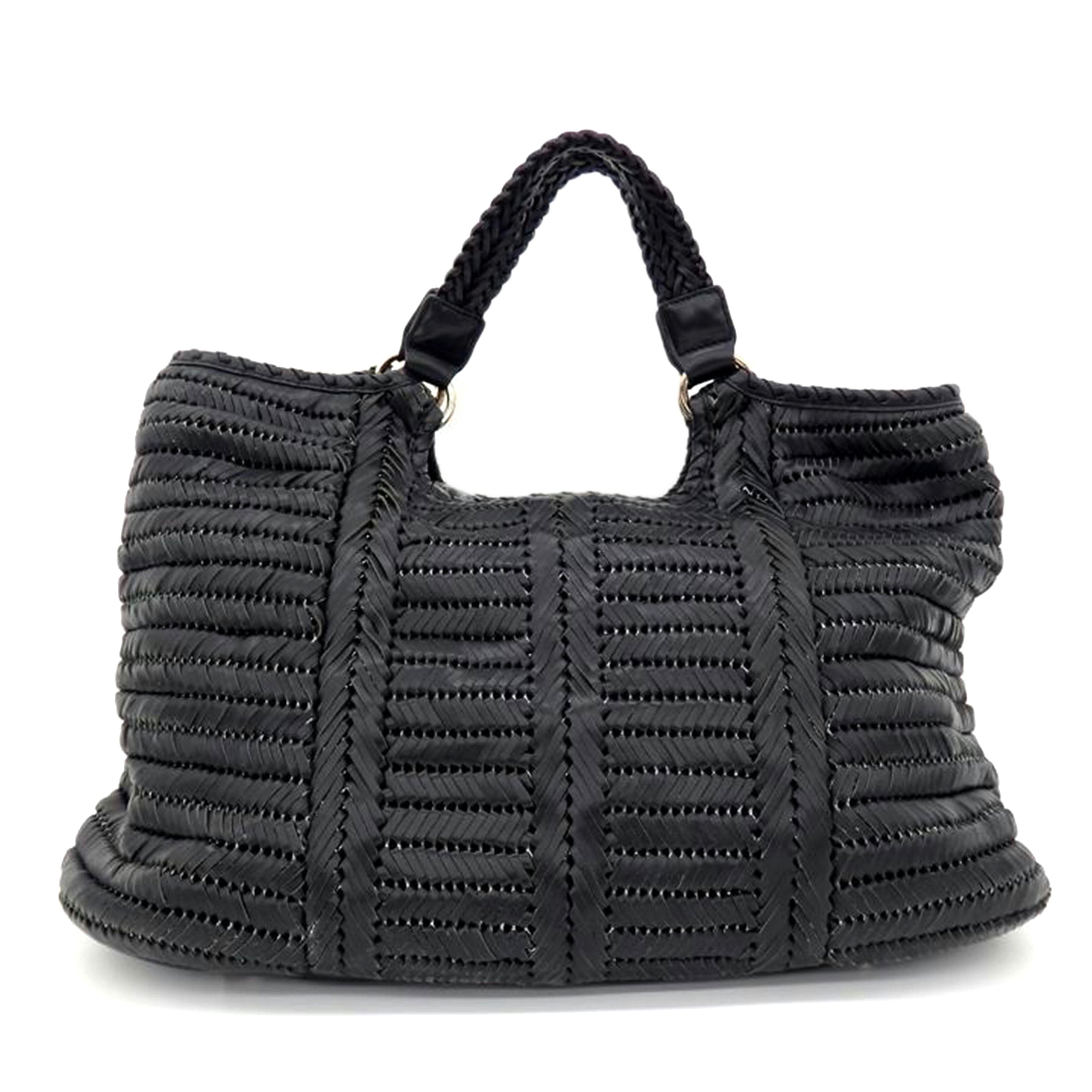 A.HINDMARCH ANYA HINDMARCH/メッシュレザートートバッグ//ABランク/75