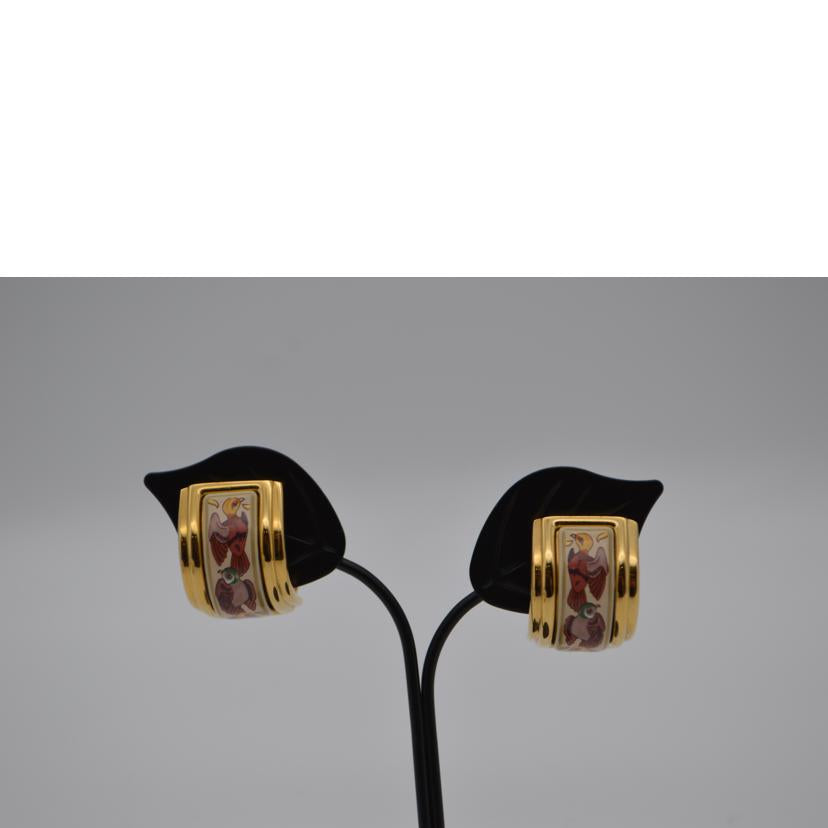 HERMES エルメス/エルマイユ七宝イヤリングGP//Aランク/89