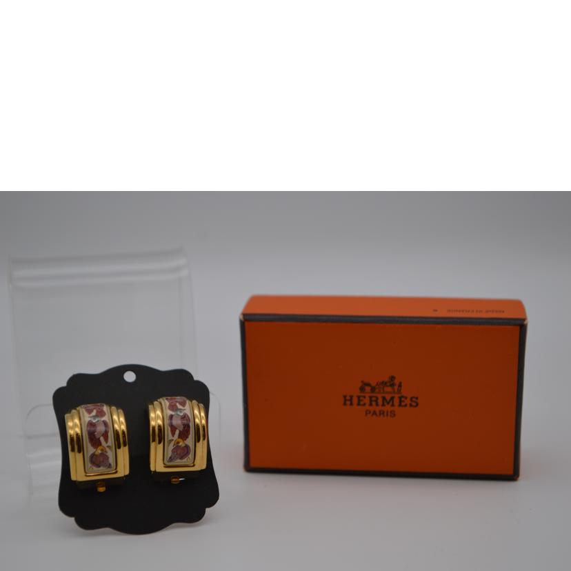 HERMES エルメス/エルマイユ七宝イヤリングGP//Aランク/89