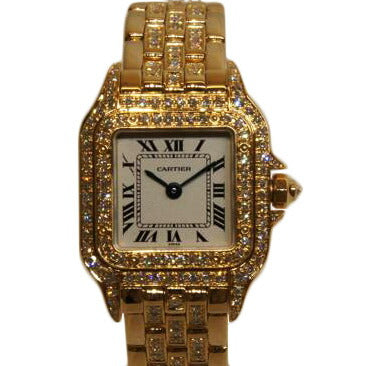 Cartier カルティエ/パンテールSM/K18YG750ダイヤベゼル/128000M//001723/Aランク/92