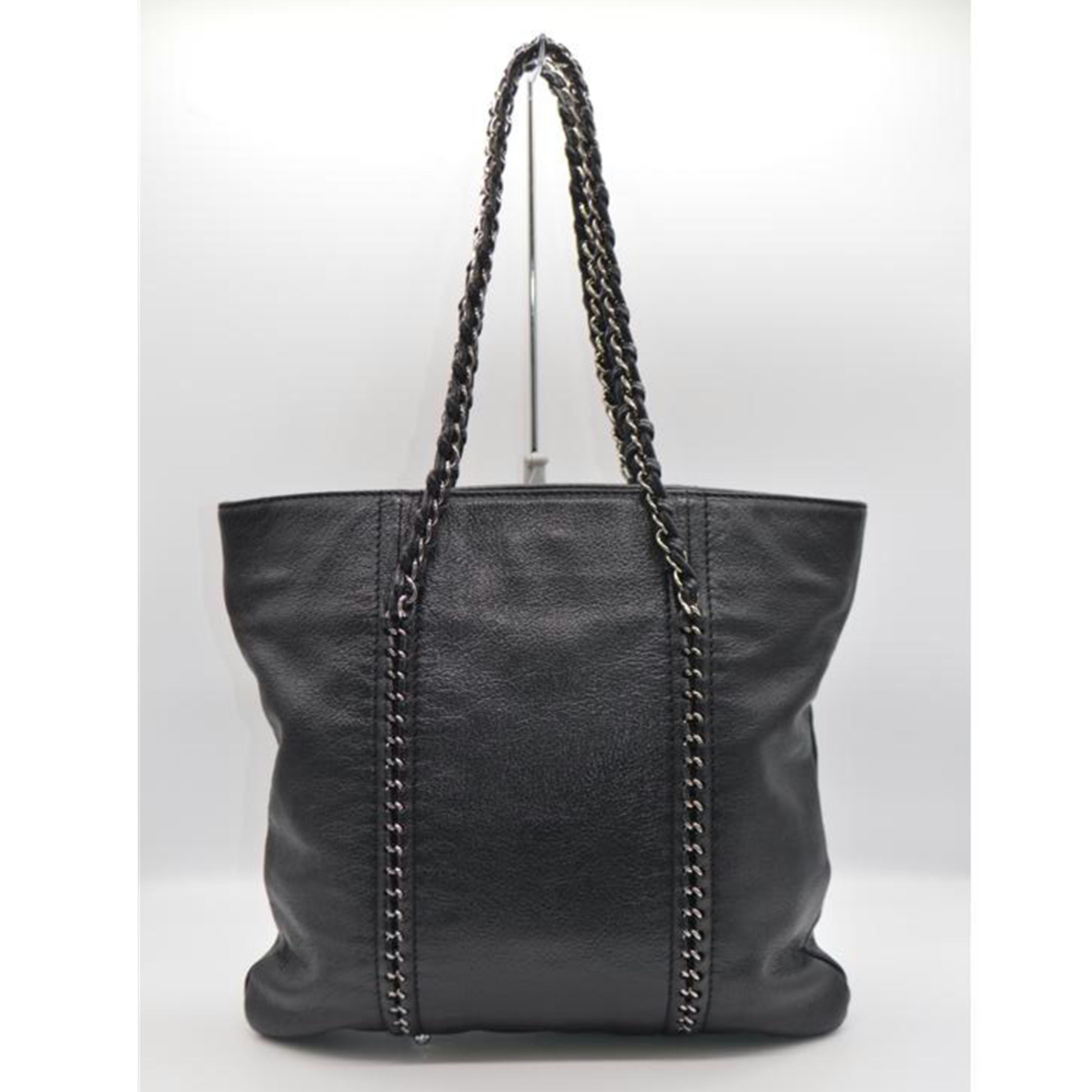 CHANEL シャネル/ココマークラグジュアリーラインチェーンレザートート/A31702//10752364/Aランク/89