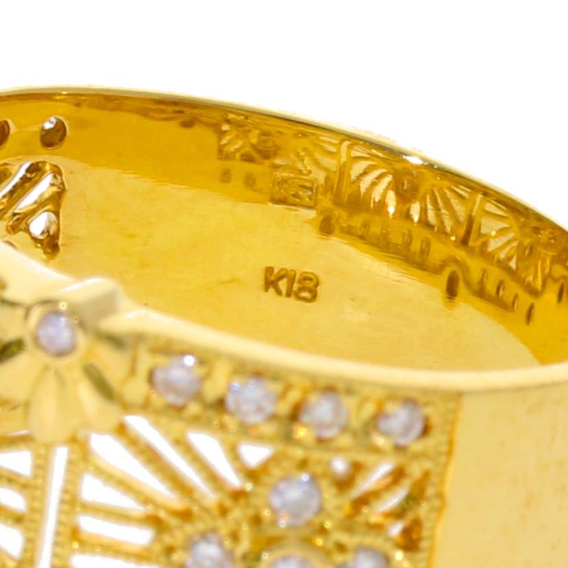 K18/K18ダイヤリング0.36ct/#13.5/6.7//0.36/Aランク/75