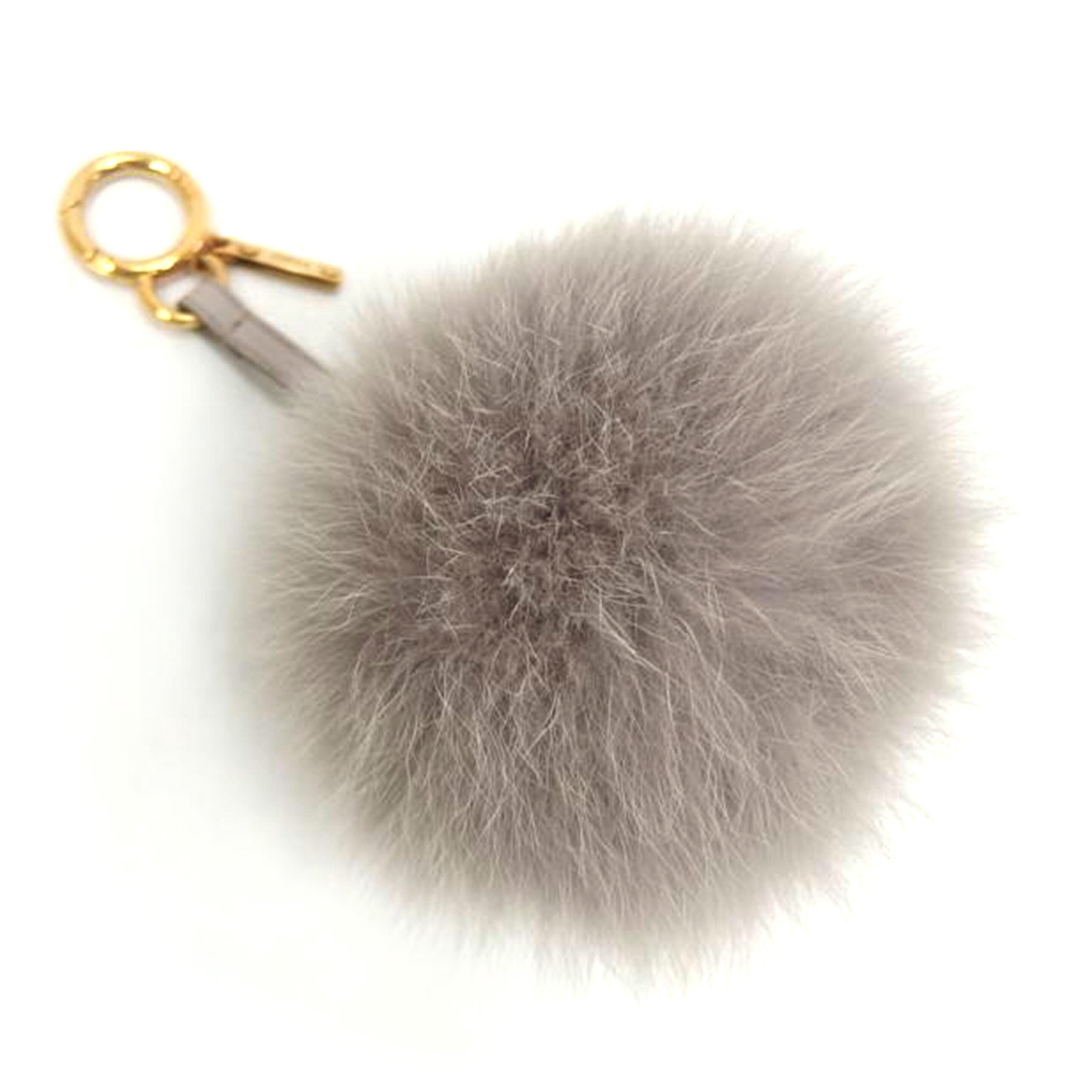 FENDI フェンディー/ポンポンチャーム グレー//Aランク/82