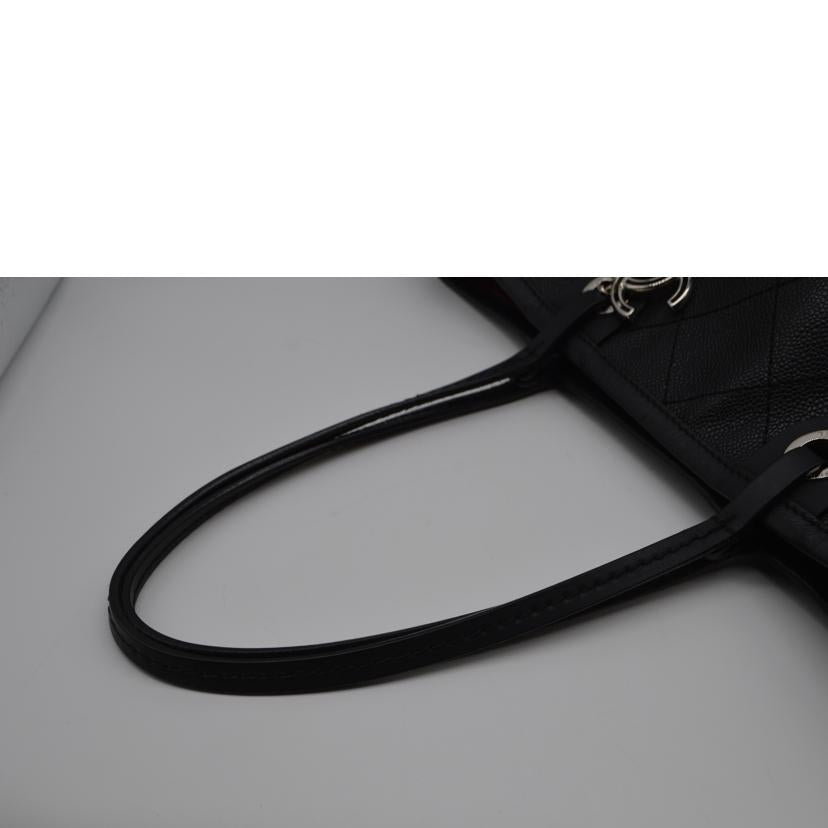 CHANEL シャネル/キャビスキンワイルドステッチオンザロードレザートート/A92211//19436270/Aランク/89
