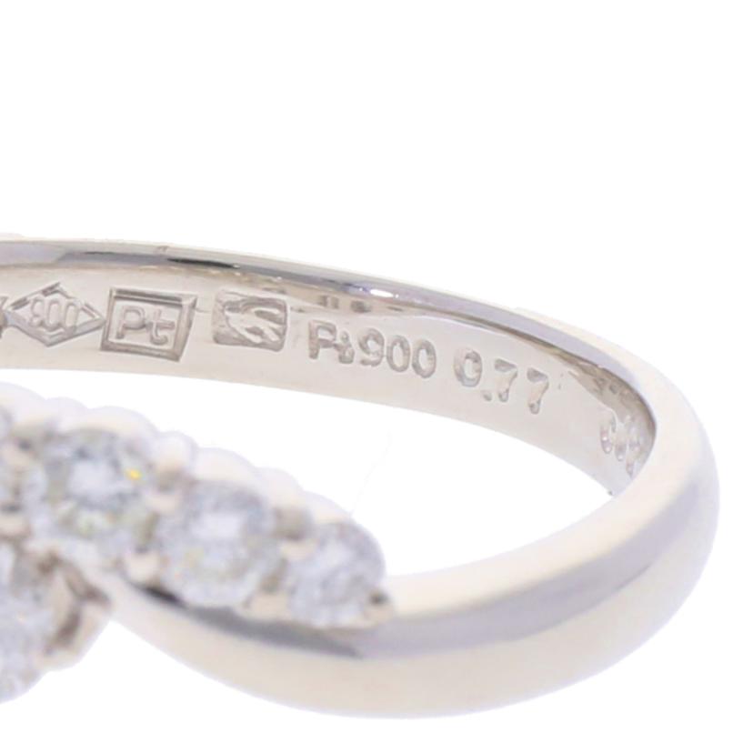 /Pt900ダイヤリング0.77/#12//Aランク/75