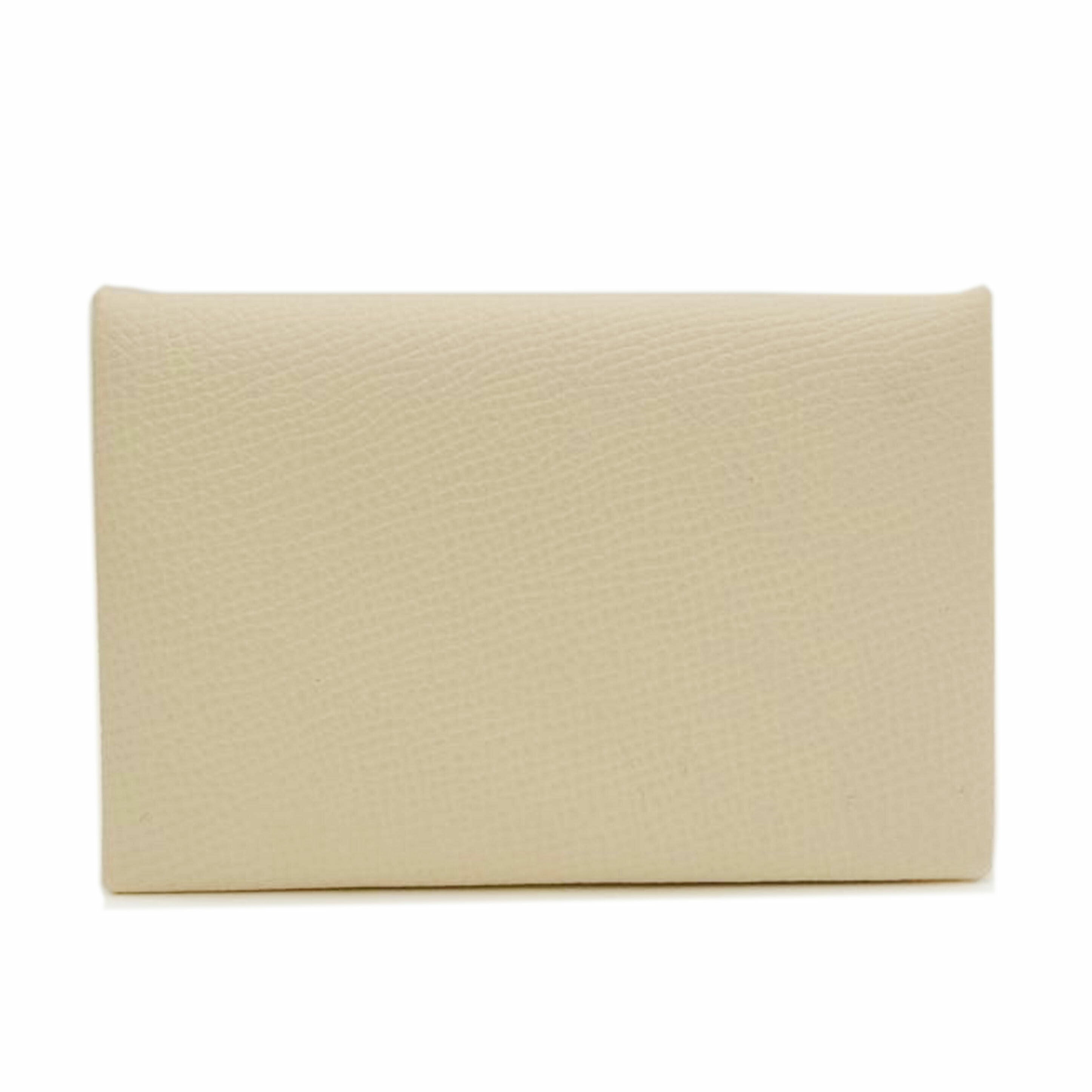 HERMES エルメス 2020年製 カードケース 名刺入れ レザー メンズ レディース/カルヴィ・ヴェルソ/ヴォーエプソン/ナタ×セサミ//Y刻印(2020)/Aランク/69