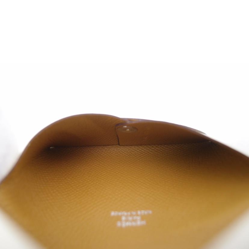 HERMES エルメス 2020年製 カードケース 名刺入れ レザー メンズ レディース/カルヴィ・ヴェルソ/ヴォーエプソン/ナタ×セサミ//Y刻印(2020)/Aランク/69