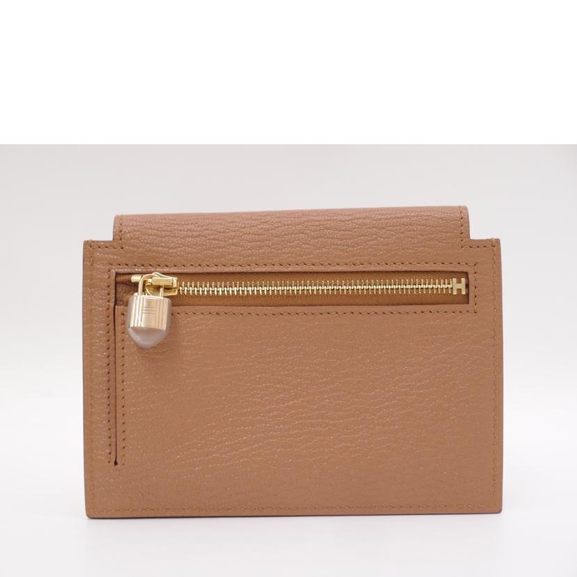 HERMES エルメス 2020年製 財布 コインケース ゴールド金具 レディース ブラウン系/ケリーポケットウォレット/シェーブル/ケブラチョ//Y刻印(2020)/SAランク/69