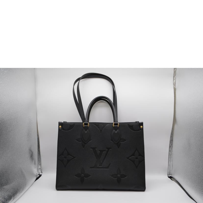 LV/オンザゴーMM/モノグラム・アンプラント/ノワール/M45595//DU4***/SAランク/89