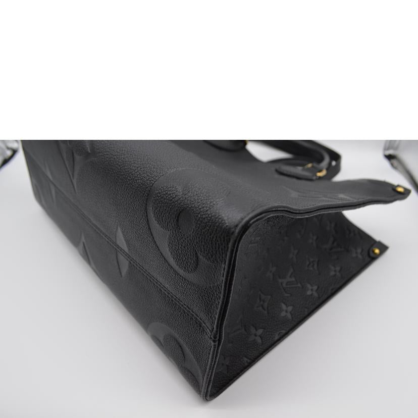 LV/オンザゴーMM/モノグラム・アンプラント/ノワール/M45595//DU4***/SAランク/89