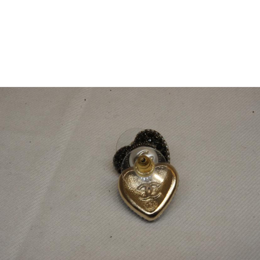 CHANEL シャネル/ハートピアスラインストーン//22B/Aランク/92