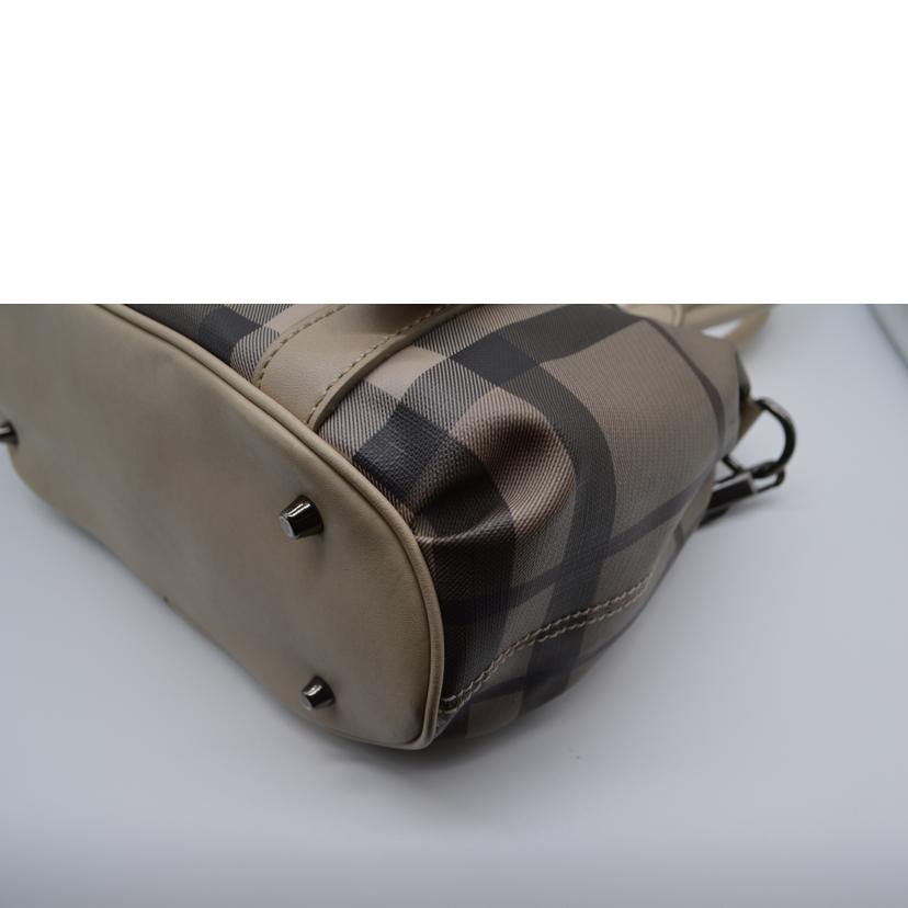 BURBERRY /スモークドチェック2wayレザーハンド/3690429//ABランク/89