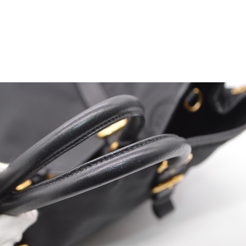 PRADA プラダ/テスートナイロンヴィッテロ2wayレザーハンド/ネロ/BN1881//164/Aランク/89