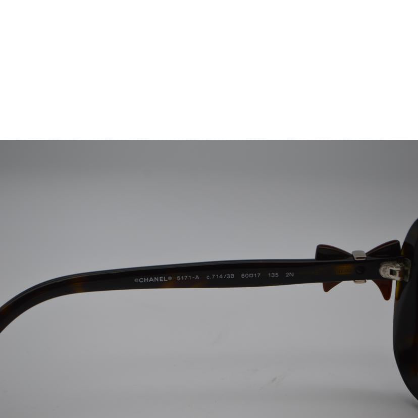 CHANEL シャネル/ココマークサイドリボンサングラス/S鼈甲/5171-A//C.714/3B 60□17/Aランク/89