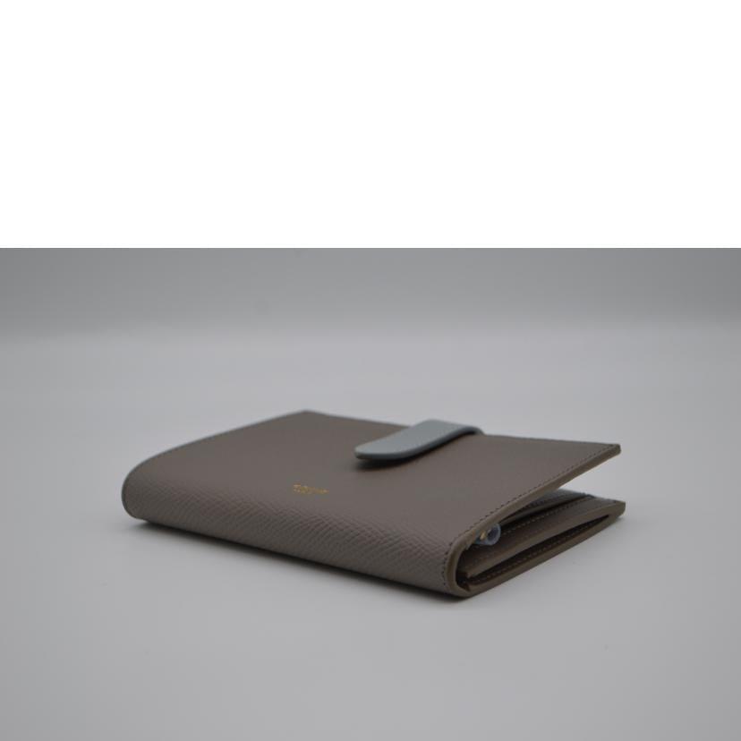 CELINE セリーヌ/ストラップウォレット/グレインドカーフスキンバイカラー/10B643BRU//S-LM-3290/SAランク/89