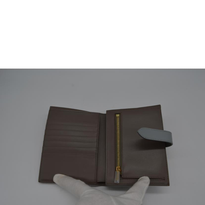 CELINE セリーヌ/ストラップウォレット/グレインドカーフスキンバイカラー/10B643BRU//S-LM-3290/SAランク/89